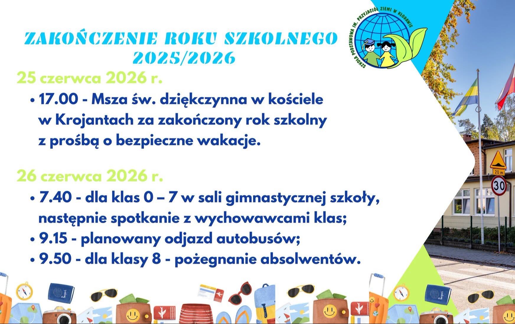 Zdjęcie do Zakończenie roku szkolnego 2025/2026