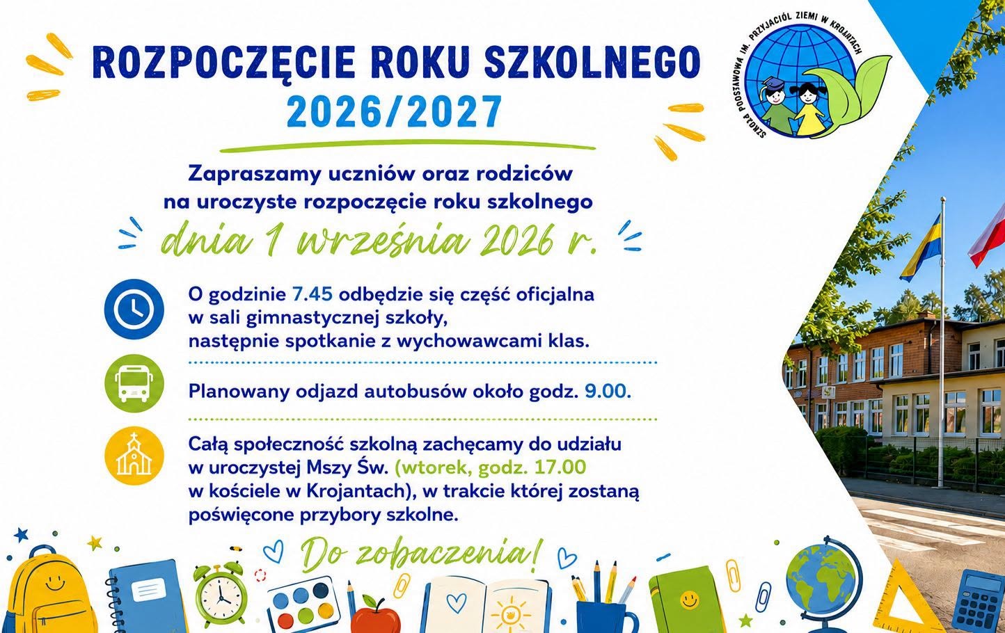 Zdjęcie do Rozpoczęcie roku szkolnego 2026/2027